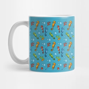 Seahorse Under The Sea Scene Mug